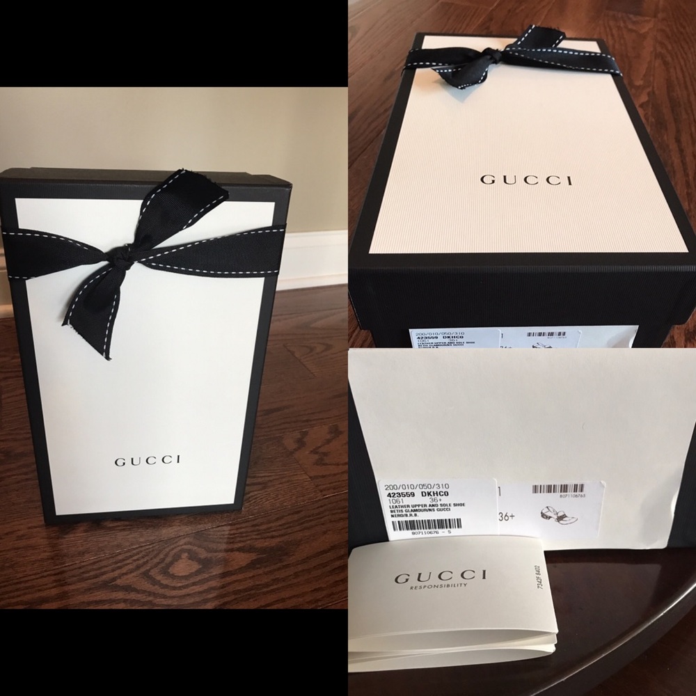 SOLD‼️ Gucci Mid Heel Pearl Loafers 36.5 /7 - Picture 10 of 11